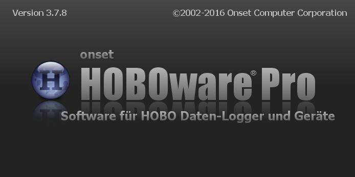 HOBOware.Pro 3.7.8 Start-Bildschirm